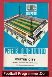 Peterborough United v Exeter City 1970