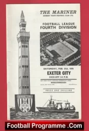 Grimsby Town v Exeter City 1970