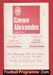 Crewe Alexandra v Exeter City 1970