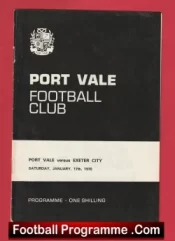 Port Vale v Exeter City 1970