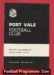 Port Vale v Exeter City 1970
