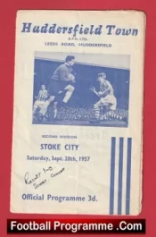 Huddersfield Town v Stoke City 1957
