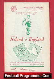 England v Ireland 1965 – Amateur International Dublin