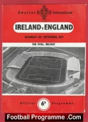 Ireland v England 1957 – Amateur International Belfast
