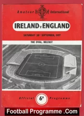Ireland v England 1957 – Amateur International Belfast