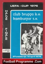 Brugge KV v Hamburg 1976 – UEFA Cup Belgium