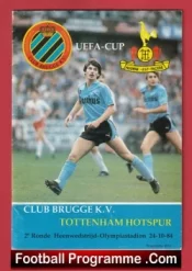 Brugge KV v Tottenham 1984 – UEFA Cup Belgium