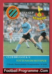 Brugge KV v Tottenham 1984 – UEFA Cup Belgium