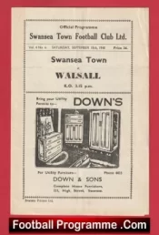 Swansea Town v Walsall 1948 – 1940s