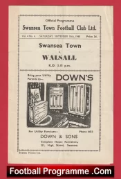 Swansea Town v Walsall 1948 – 1940s