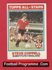 Manchester United Steve Coppell Autographed Signed Football Card Man Utd