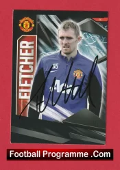 Manchester United Darren Fletcher Autograph Signed Football Card Man Utd