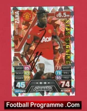Manchester United Wilfried Zaha Autograph Signed Football Card Man Utd
