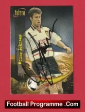 Manchester United Ronny Johnsen Autographed Signed Football Card Man Utd