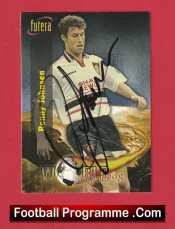 Manchester United Ronny Johnsen Autographed Signed Football Card Man Utd
