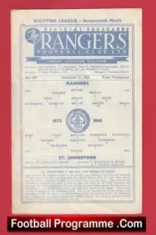 Glasgow Rangers v St Johnstone 1963 – Fergie Hat-Trick Alex Ferguson