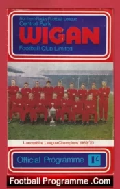 Wigan Rugby v Warrington 1971 – January