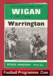 Wigan Rugby v Warrington 1967 – January