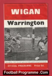 Wigan Rugby v Warrington 1969 – January