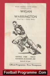 Wigan Rugby v Warrington 1959 – Charity Cup