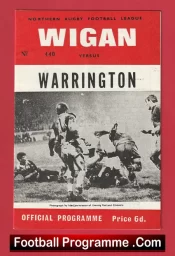 Wigan Rugby v Warrington 1968