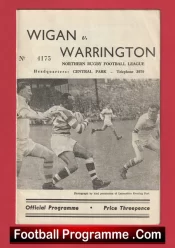 Wigan Rugby v Warrington 1960