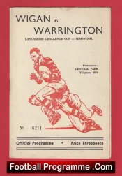 Wigan Rugby v Warrington 1959