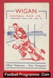 Wigan Rugby v Warrington 1956