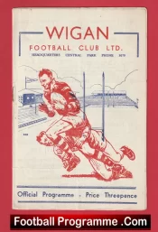 Wigan Rugby v Warrington 1956