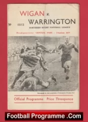 Wigan Rugby v Warrington 1961