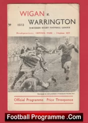 Wigan Rugby v Warrington 1961