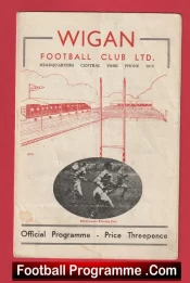 Wigan Rugby v Warrington 1955 – Charity Match Ward Cup
