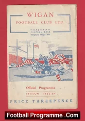 Wigan Rugby v Warrington 1954 – January