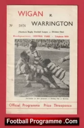 Wigan Rugby v Warrington 1964 – January