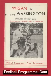 Wigan Rugby v Warrington 1962 – Lancashire Cup