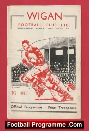 Wigan Rugby v Warrington 1957 – Northern Rugby League