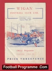 Wigan Rugby v Warrington 1953 – Charity Match Ward Cup
