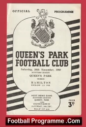 Queens Park v Hamilton Academical 1960 – Scotland