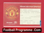 Manchester United v Derby County 1998 – Ticket Man Utd