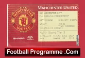 Manchester United v Leicester City 1998 – Football Ticket