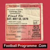 Manchester United v Arsenal 1979 – FA Cup Final Football Ticket