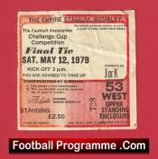 Manchester United v Arsenal 1979 – FA Cup Final Football Ticket