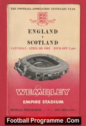 England v Scotland 1963 – + Bobby Charlton + Gordon Banks Debut