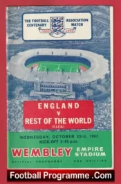 England v Rest Of The World 1963 –  Bobby Charlton + Eusebio
