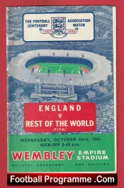 England v Rest Of The World 1963 –  Bobby Charlton + Eusebio