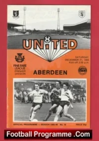 Aberdeen v Dundee United 1985 – Alex Ferguson Manager