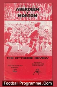 Aberdeen v Greenock Morton 1980 – Alex Ferguson Manager