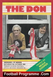 Aberdeen v St Mirren 1983 – Alex Ferguson Manager