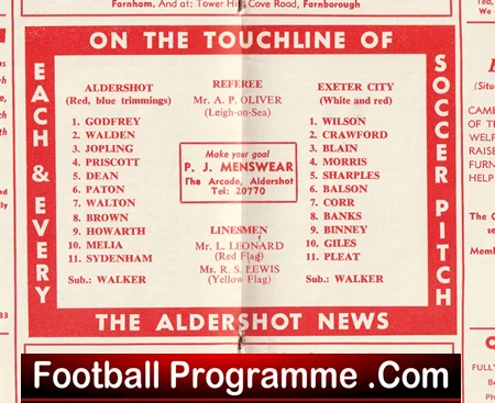Aldershot v Exeter City 1970 - Image 3