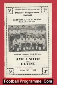Ayr United v Clyde 1961 – Scotland